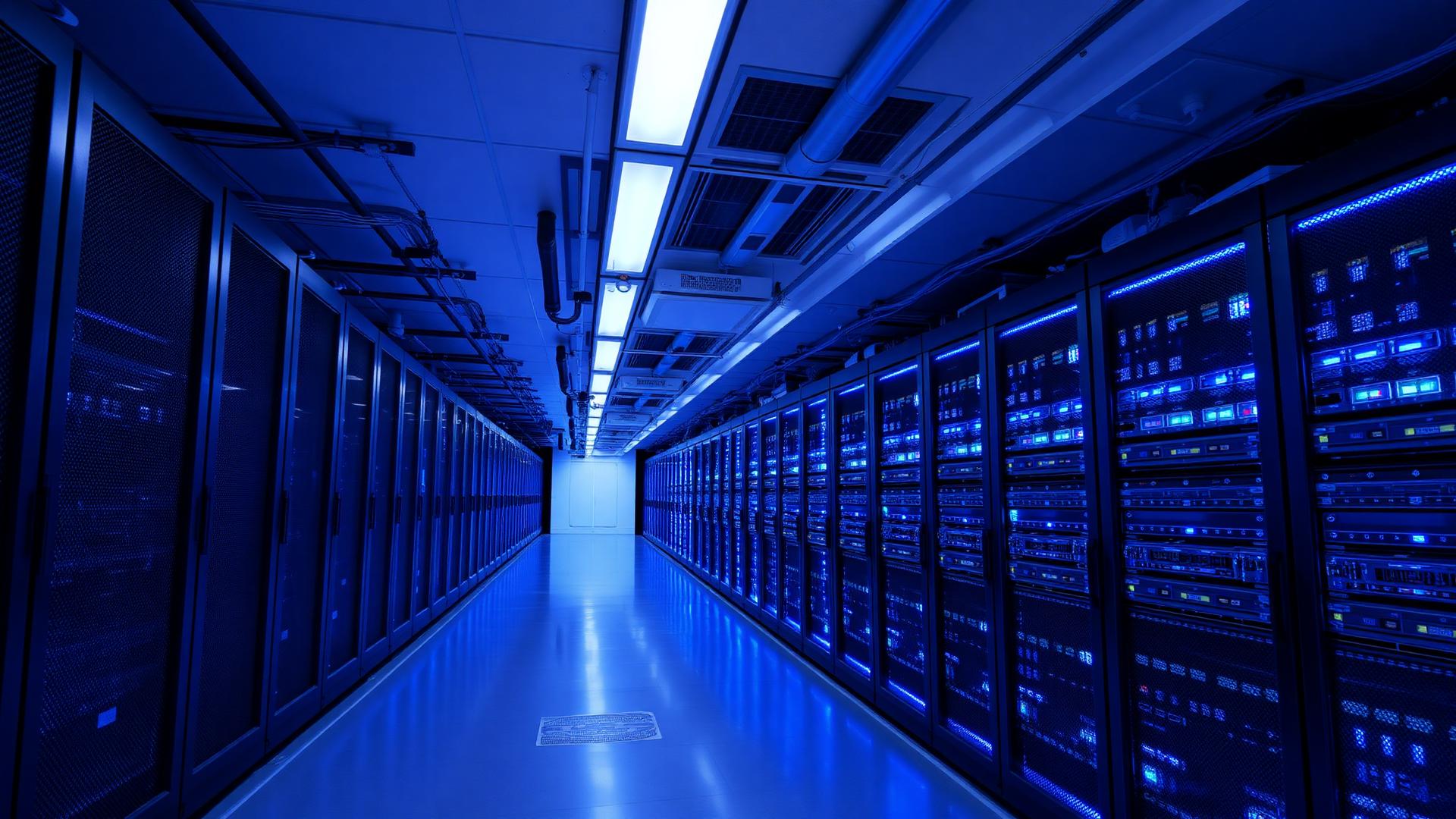 Datacenter com servidores corporativos